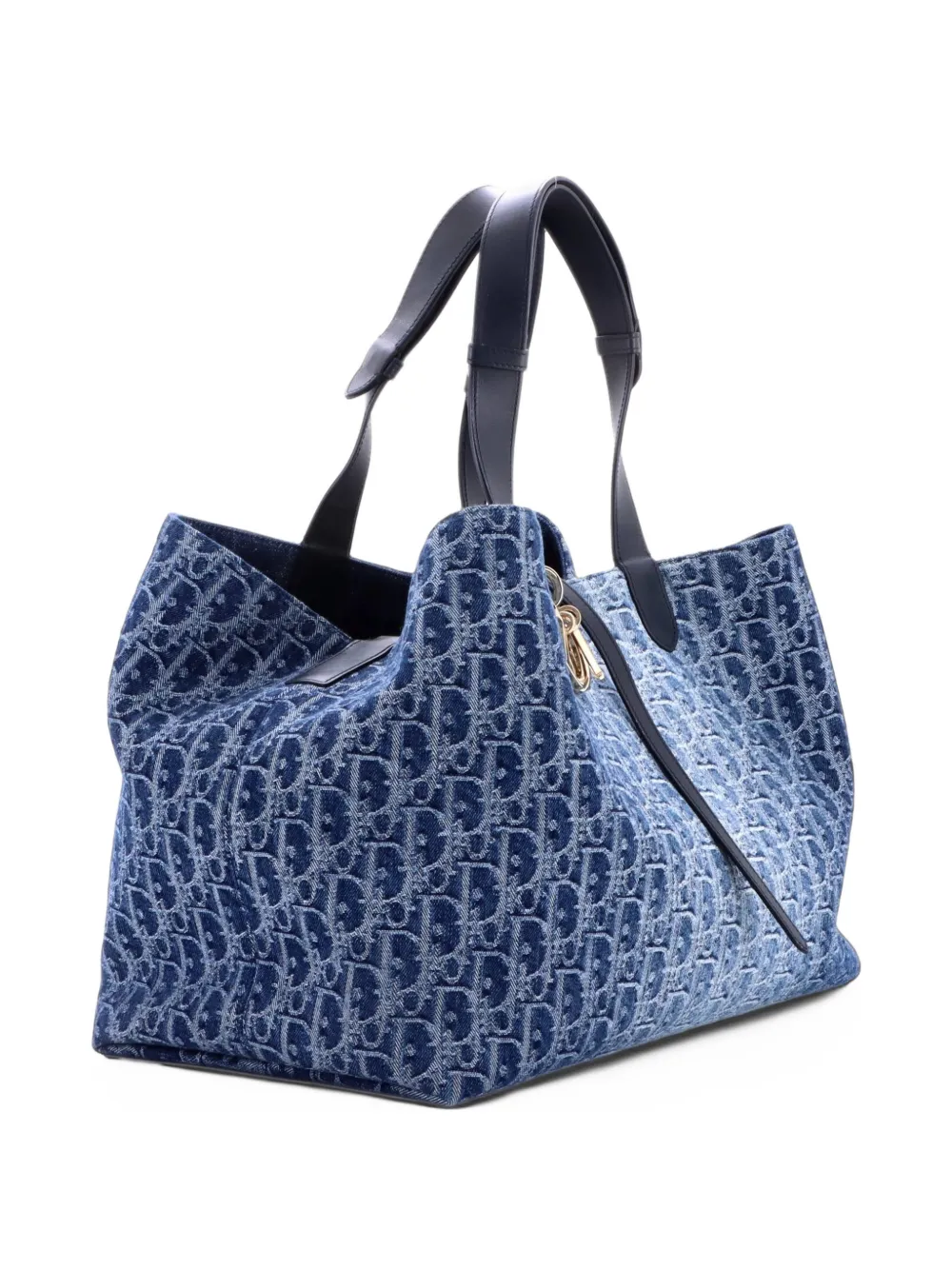 Christian Dior Pre-Owned Toujours Oblique Denim Large tote bag - Bleu