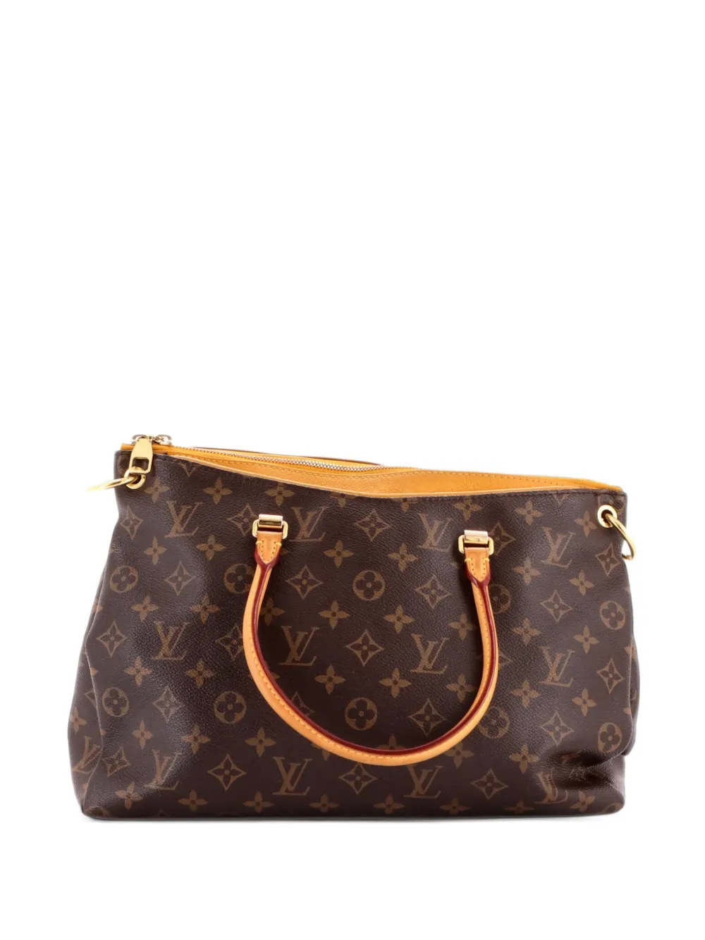 Louis Vuitton Pre-Owned Pallas Tote Monogram Canvas with Leather shoulder bag - Yellow