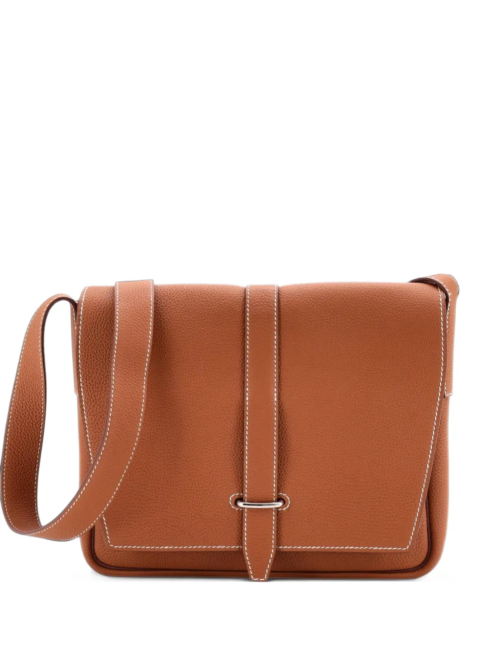 Hermès Pre-Owned Steve Light Junior Messenger Bag Togo crossbody bag - Brown