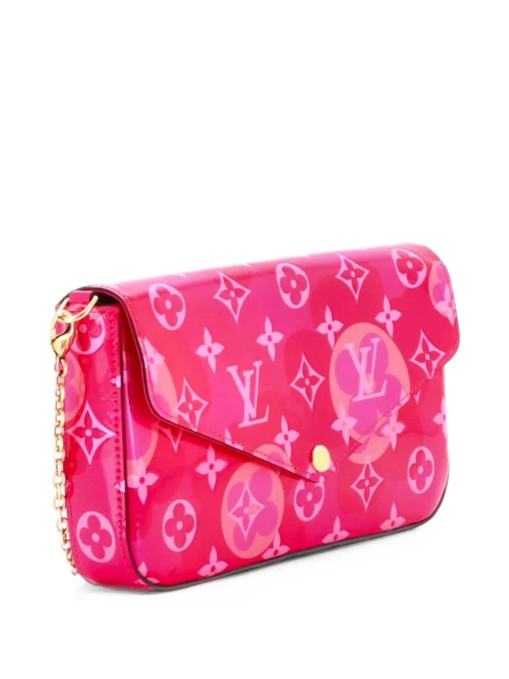 Louis Vuitton Pre-Owned Felicie Pochette Limited Edition Monogram Vernis shoulder bag - Pink