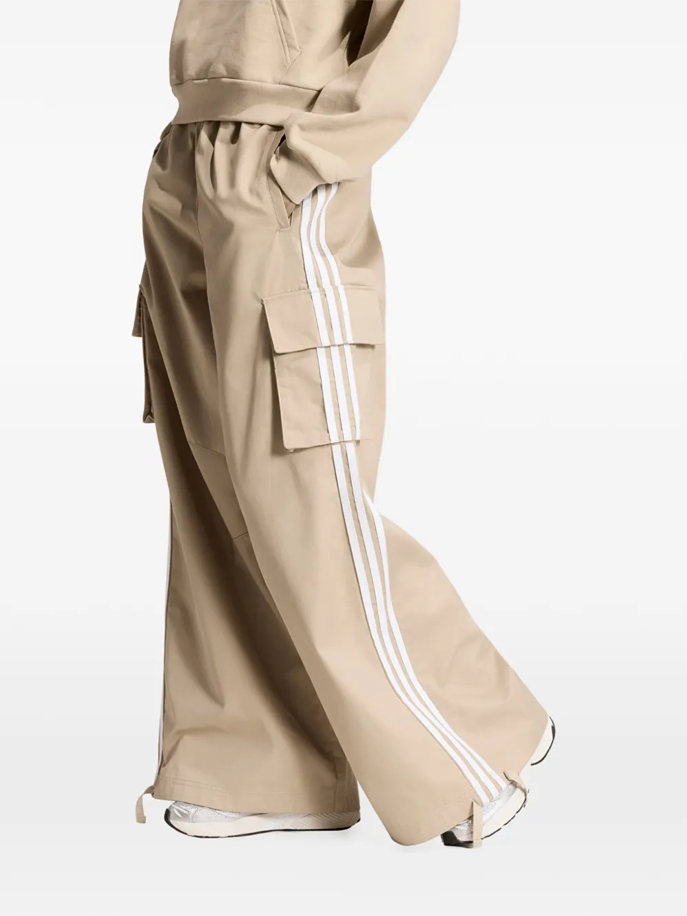 adidas Firebird Adilenium Twill 3S cargo pants Beige