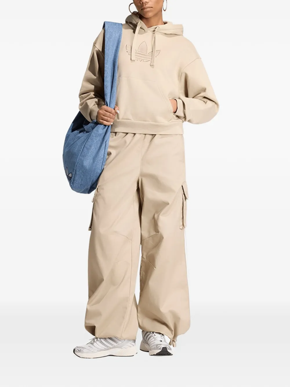 adidas Firebird Adilenium Twill 3S cargo pants Beige