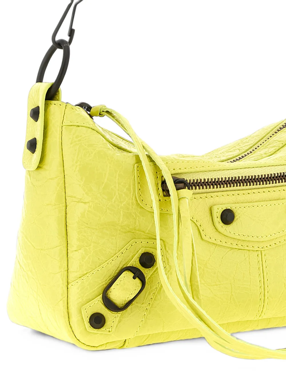 Balenciaga Le City Moto mini bag in lemonade Geel
