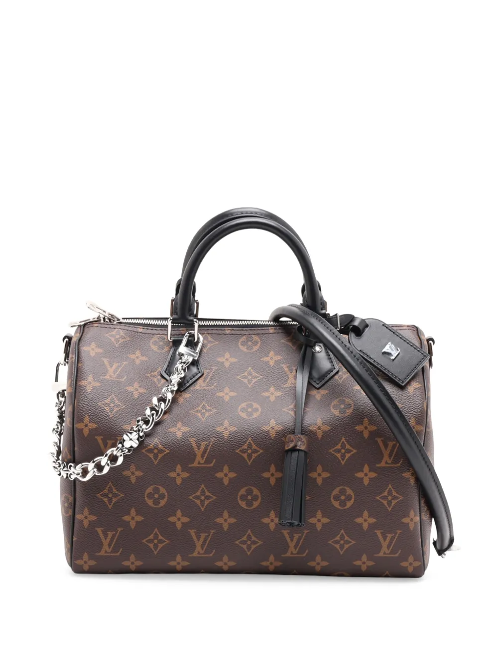 Louis Vuitton Pre-Owned 2021-2026 Monogram Speedy Soft 30 Dark satchel - Marrone