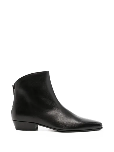 Pantanetti rear-zip leather ankle boots