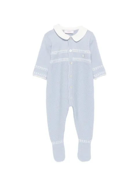 Paz Rodriguez contrast-collar babygrow