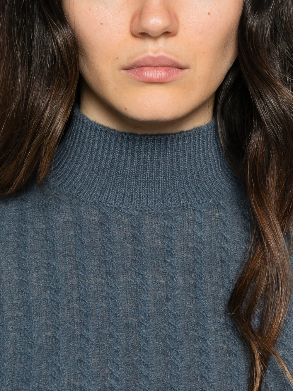 Eleventy cable-knit top Blauw