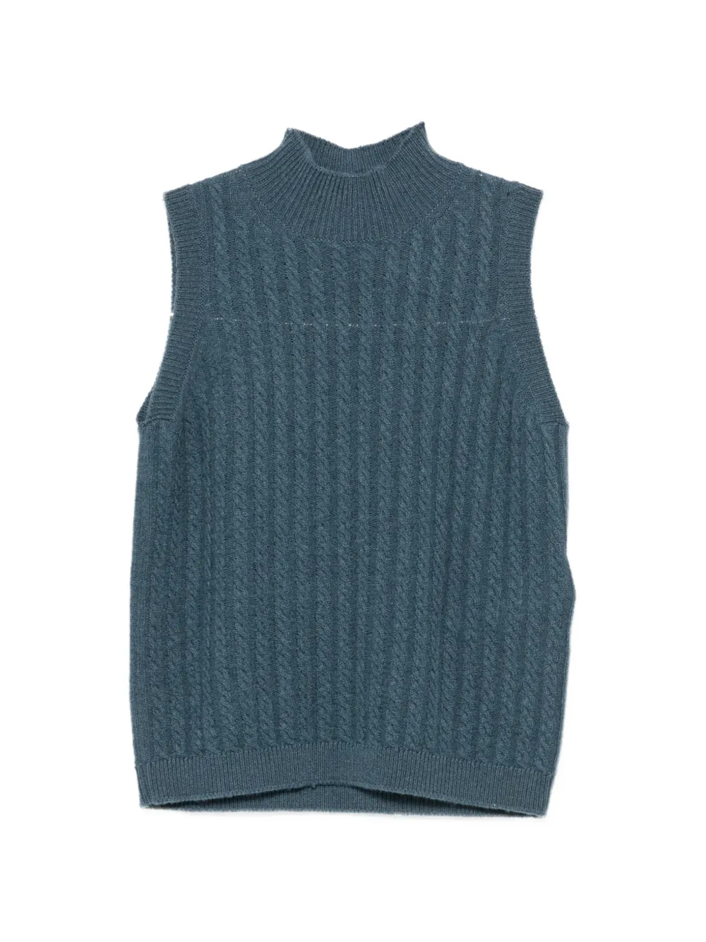 Eleventy cable-knit top Blauw