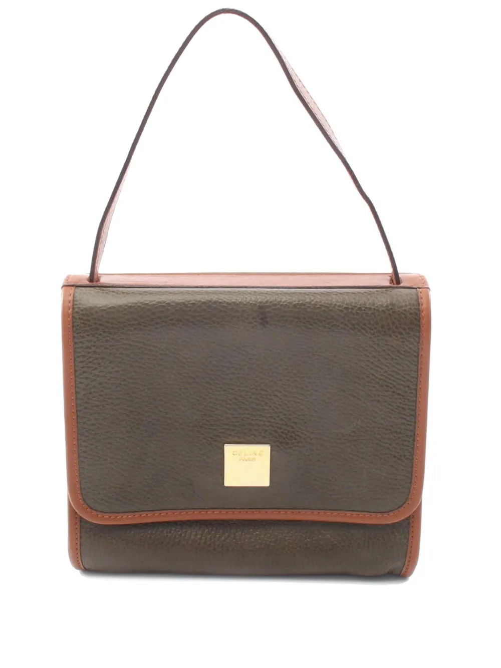 Celine Pre-Owned 2000-2020 Bicolor Leather shoulder bag - Braun