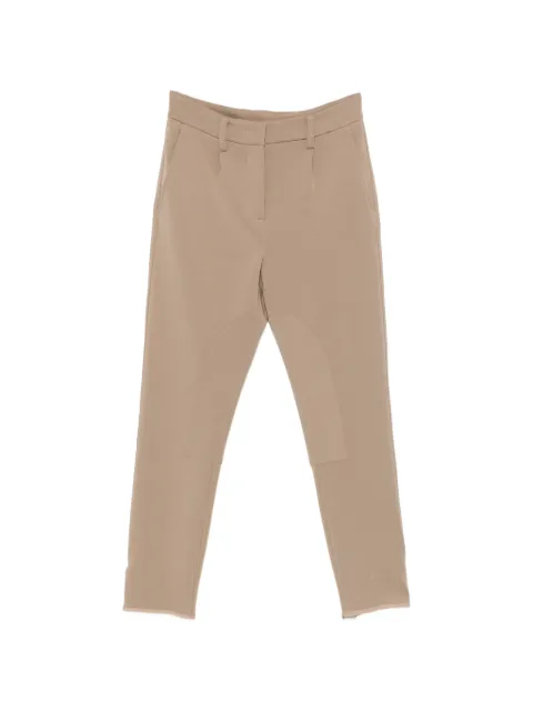 Eleventy seam-detail cropped trousers