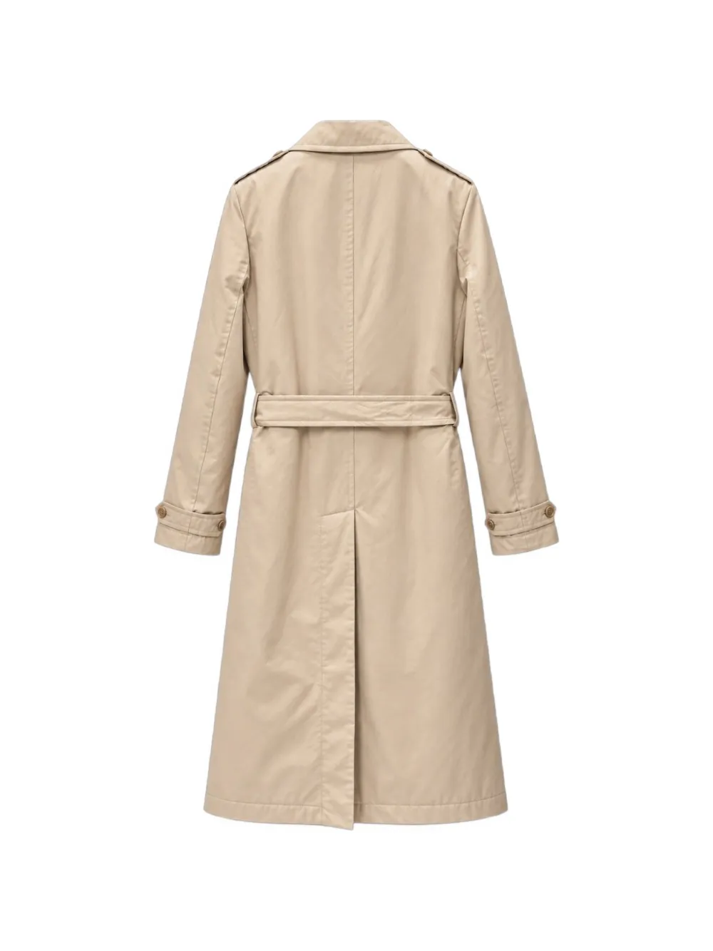ASPESI double-breasted belted trench coat Beige