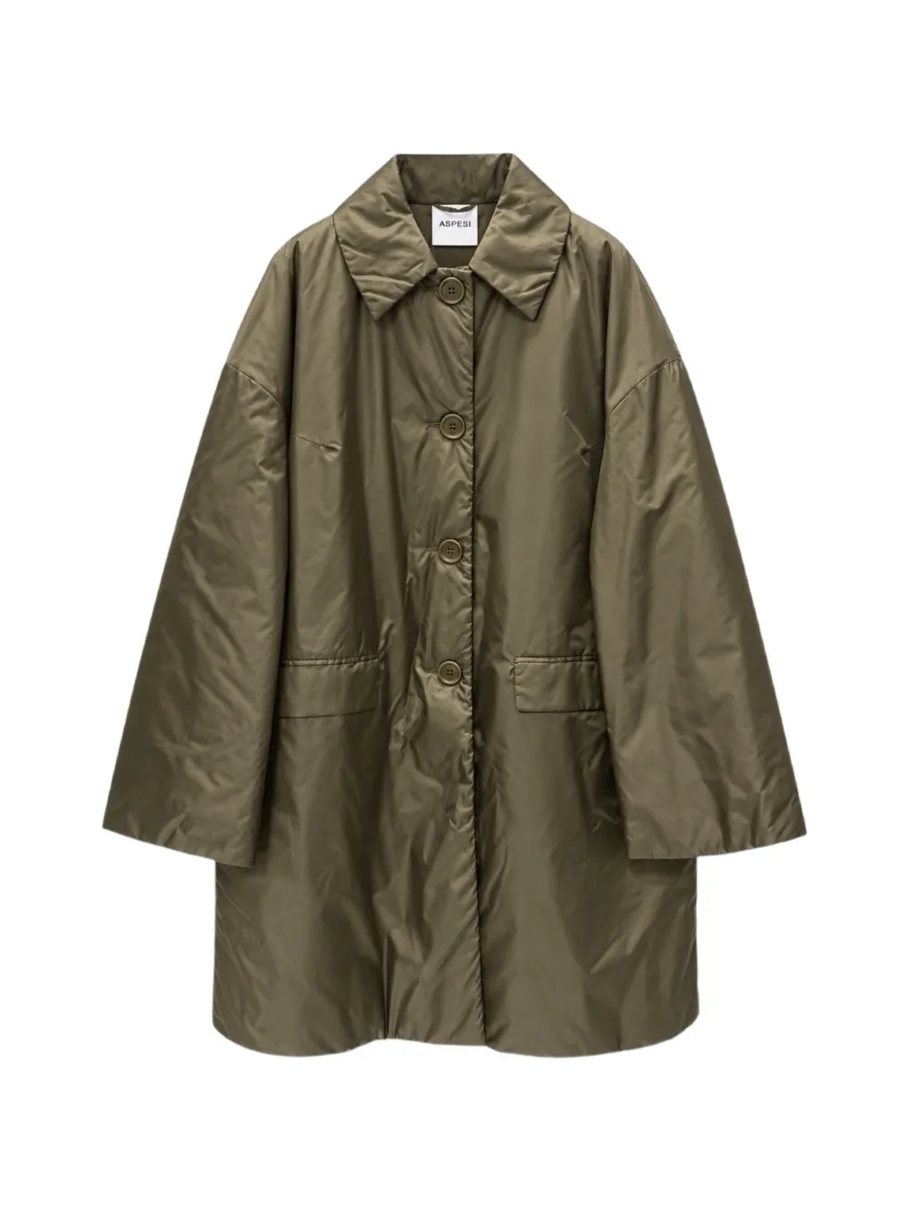 ASPESI oversized single-breasted coat - Green