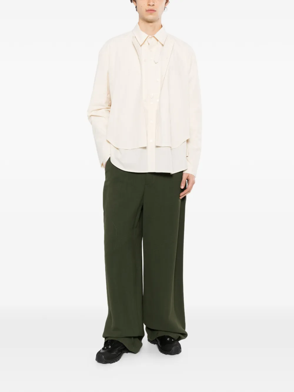 Craig Green layered shirt Beige