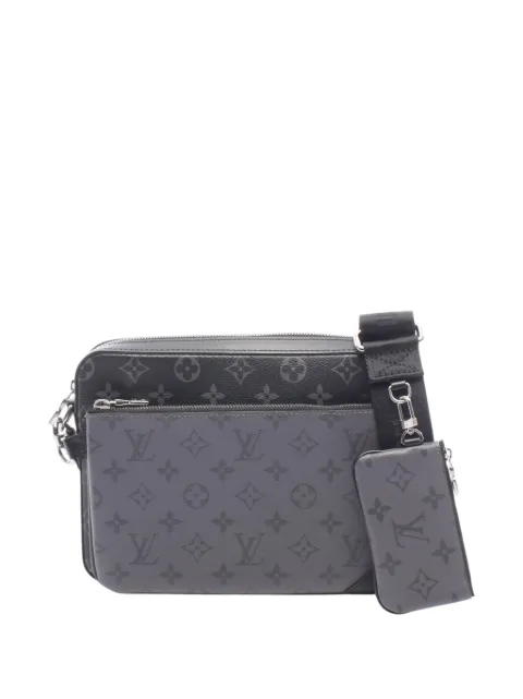 Louis Vuitton Pre-Owned 2021-2026 Monogram Eclipse Trio Messenger crossbody bag