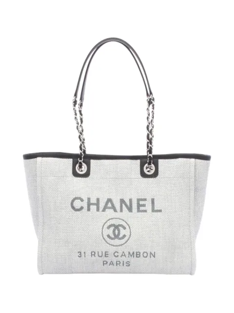 CHANEL Pre-Owned 2016-2017 Small Raffia Deauville tote bag