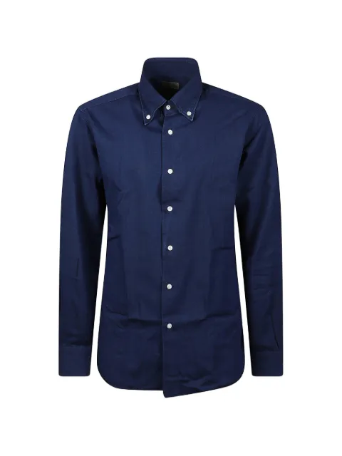 Barba button-down denim shirt