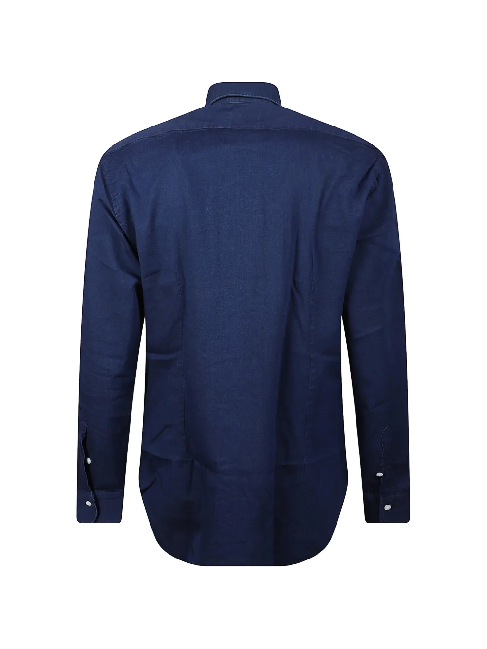 Barba button-down denim shirt Blauw