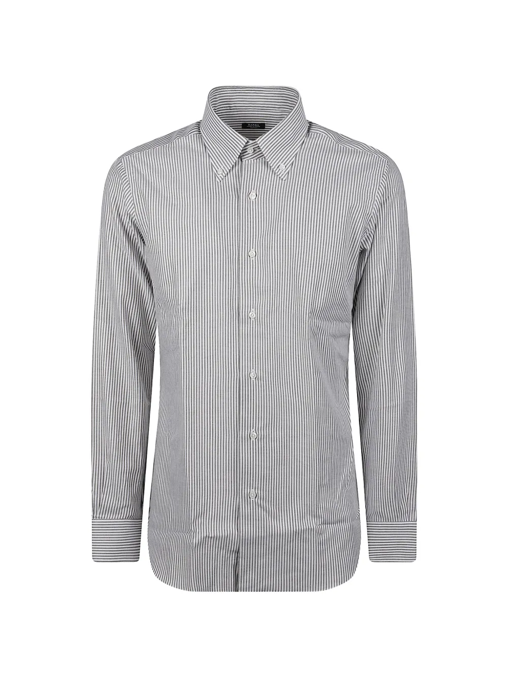 Barba Napoli Striped Button-down Shirt In Blue