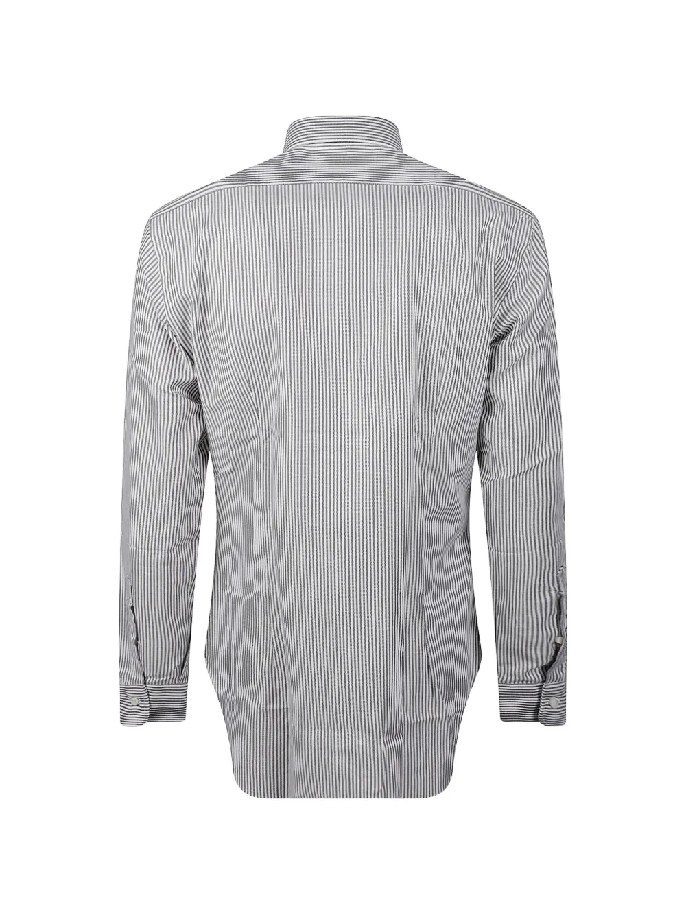 Barba striped button-down shirt Wit