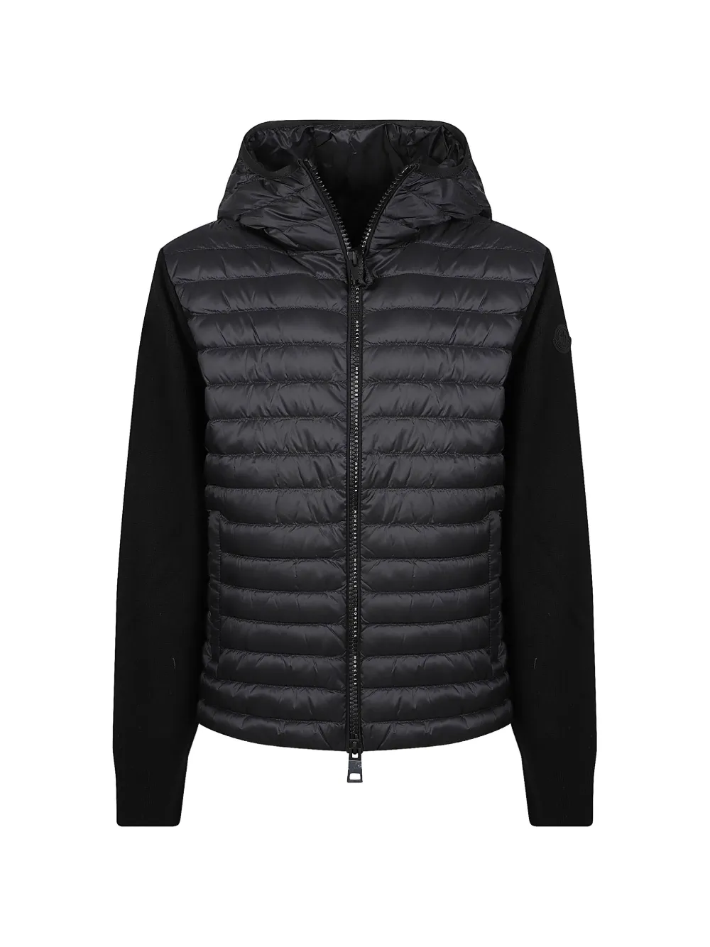 Moncler padded cashmere blend cardigan Zwart