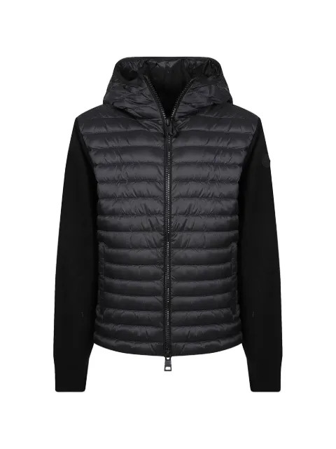 Moncler cárdigan acolchado en mezcla de cachemira