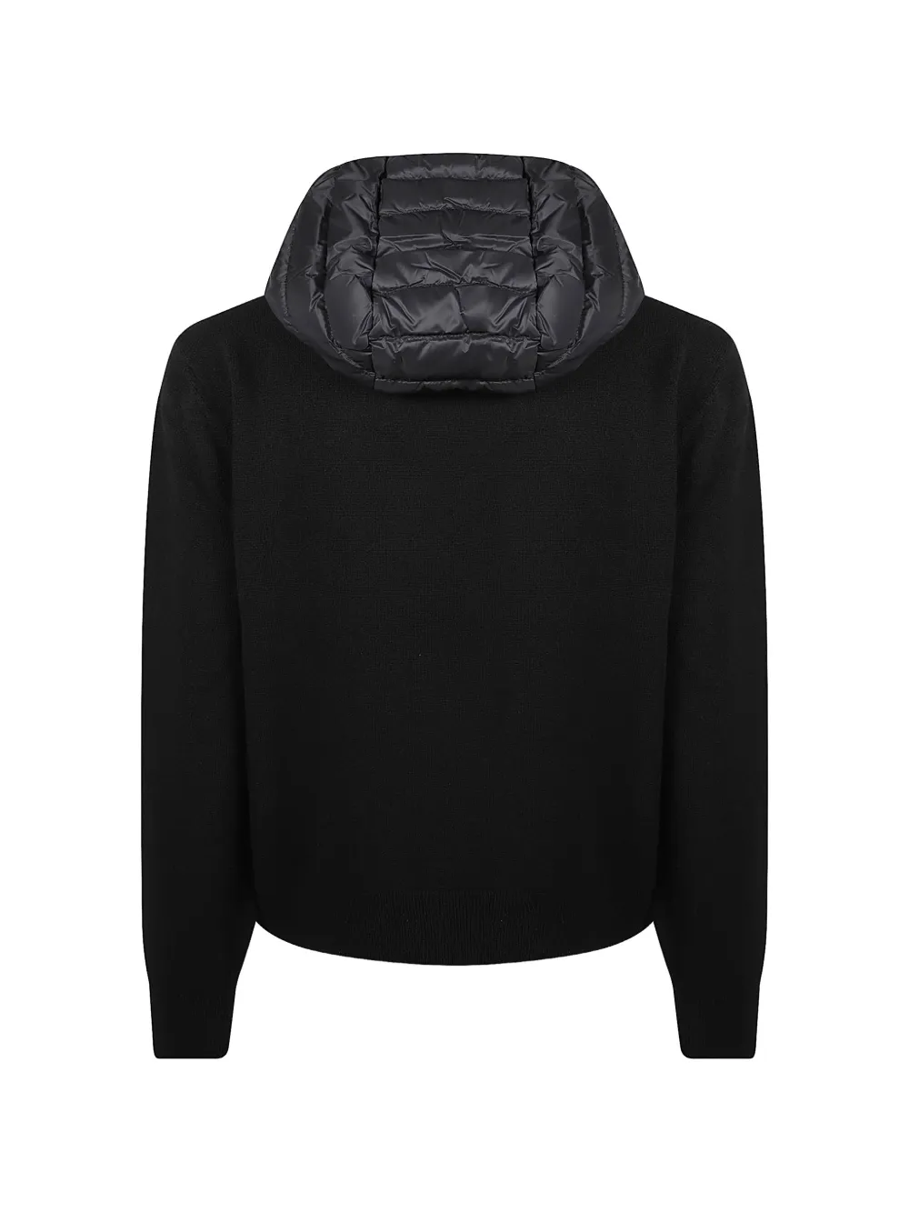 Moncler padded cashmere blend cardigan Zwart