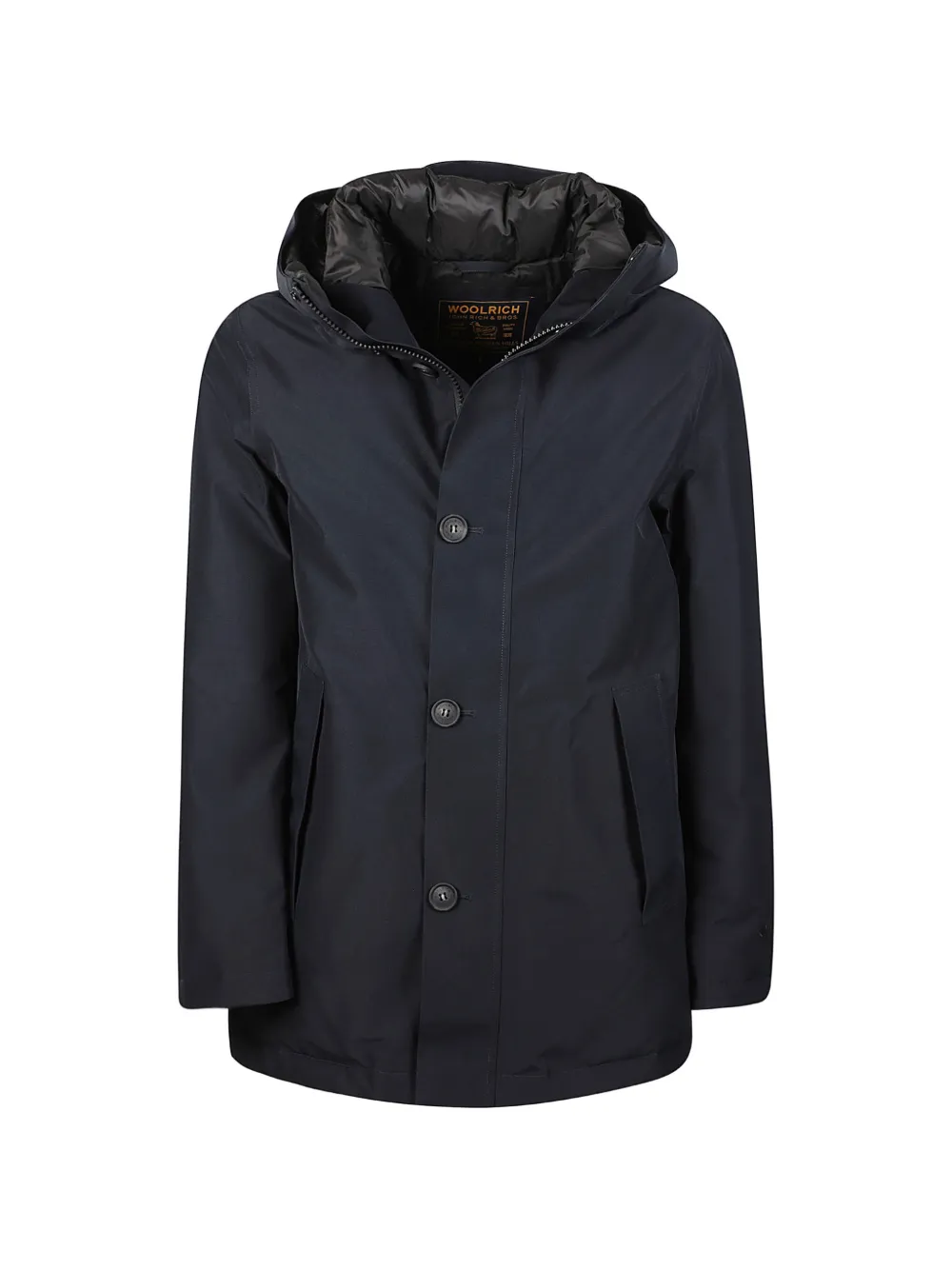 Woolrich hooded button-fastening parka Blauw