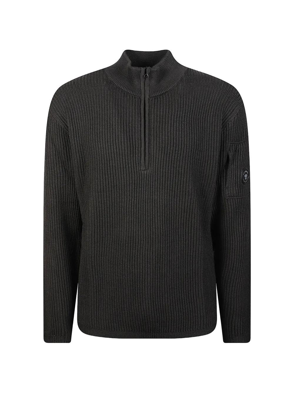 C.P. Company re-wool Lens half zip cardigan Grijs
