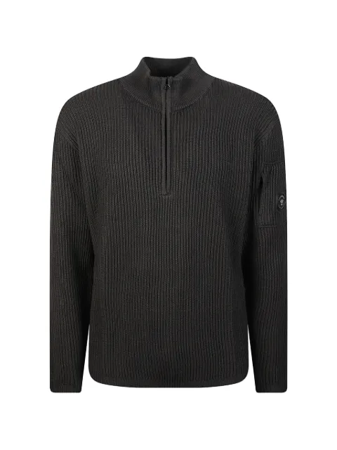 C.P. Company re-wool Lens half zip cardigan