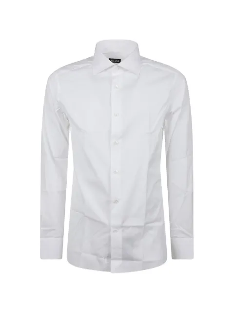Zegna spread-collar long-sleeve shirt