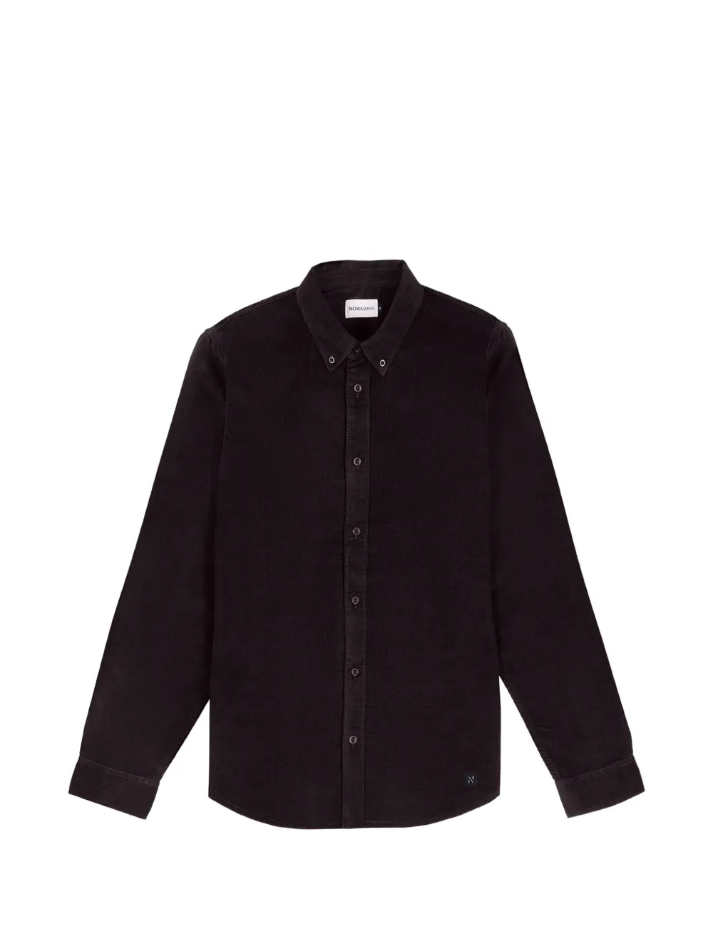 NOWADAYS chemise boutonnée en velours côtelé fin - Marron NOWADAYS chemise boutonnée en velours côtelé fin - Marron