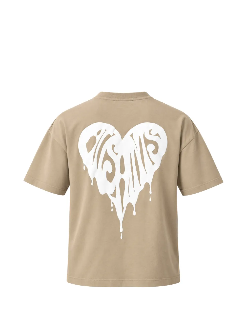 AllSaints Trip T-shirt met hartprint Beige