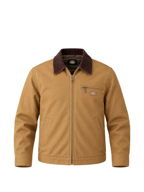 DICKIES logo-patch zip-up jacket