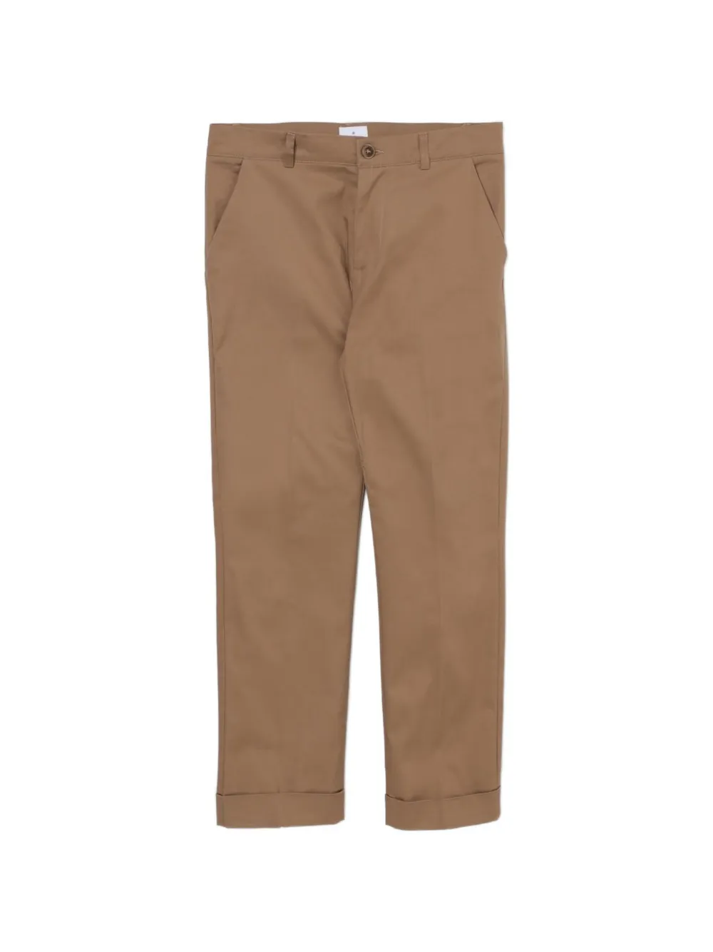 uel Ritz Kids straight-leg turn-up trousers Bruin