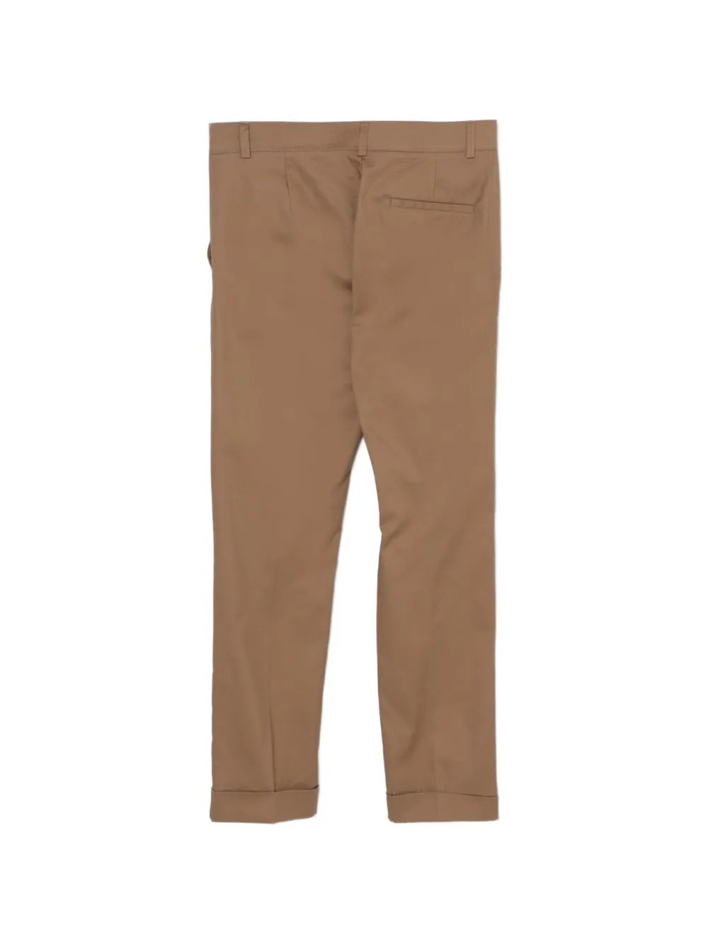 Manuel Ritz Kids straight-leg turn-up trousers Bruin
