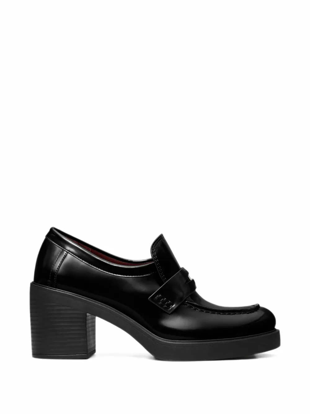 Tory Burch patent leather platform loafers - Schwarz