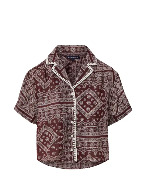 Veronica Beard Ilene bandana-print shirt