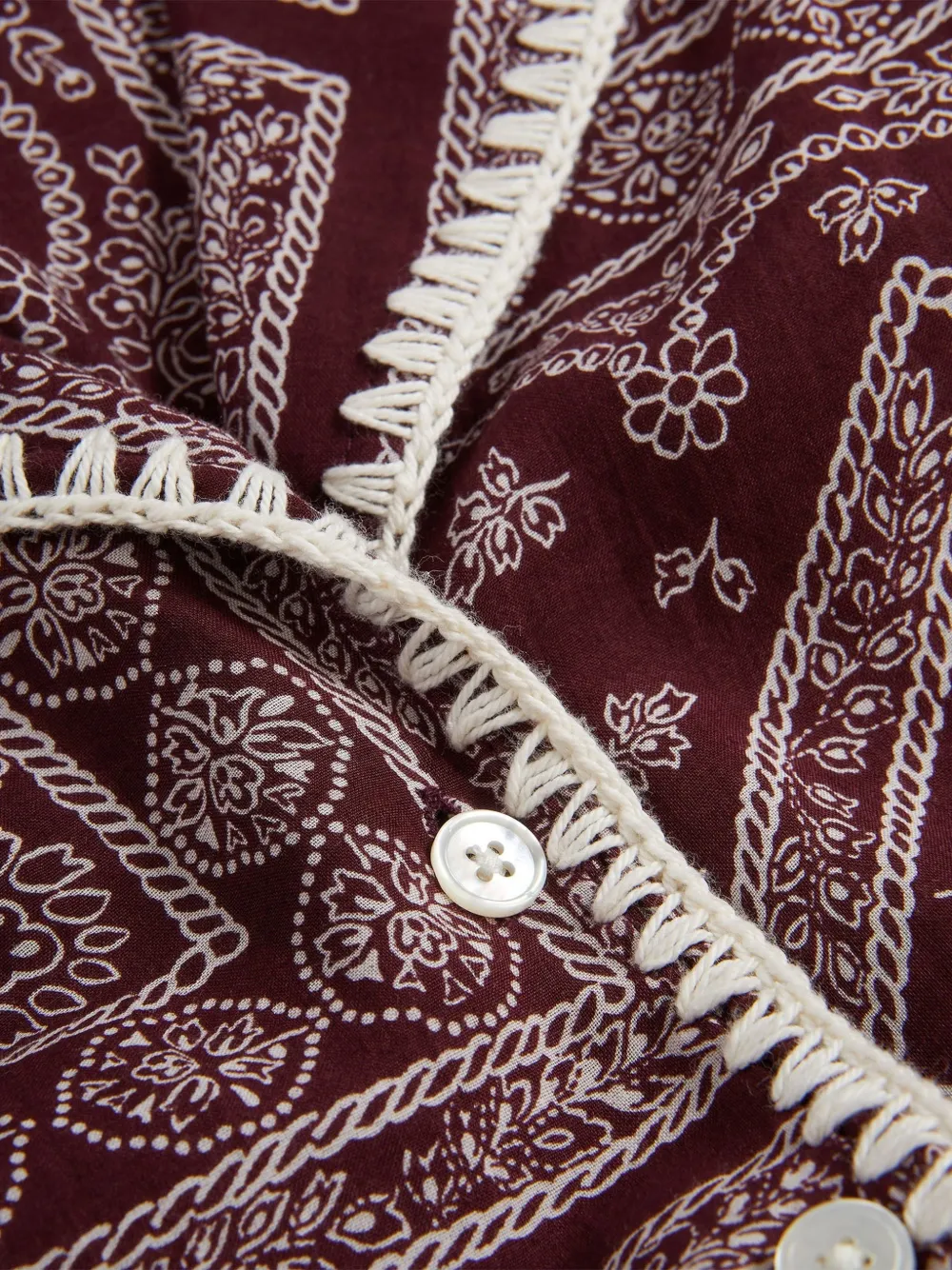 Veronica Beard Ilene bandana-print shirt Rood