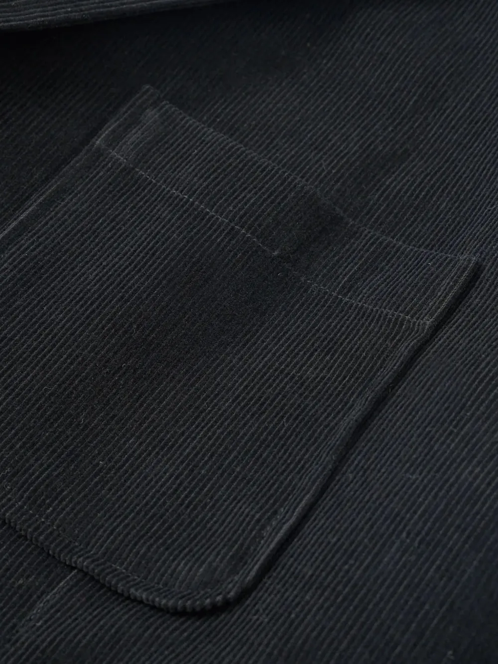 Universal Works corduroy two-button jacket Zwart