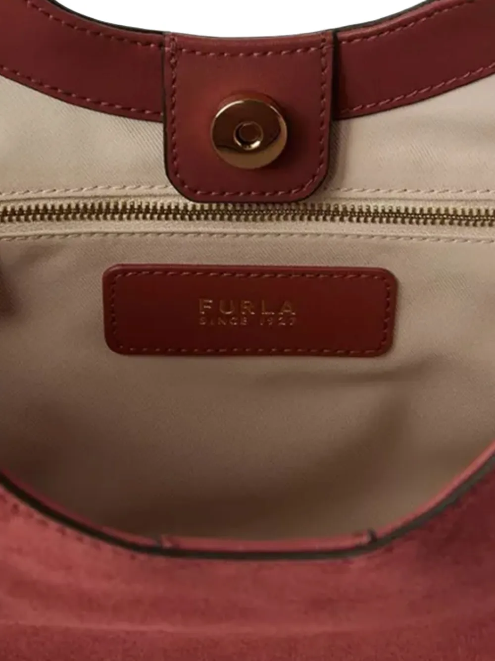 Furla Leren schoudertas Rood