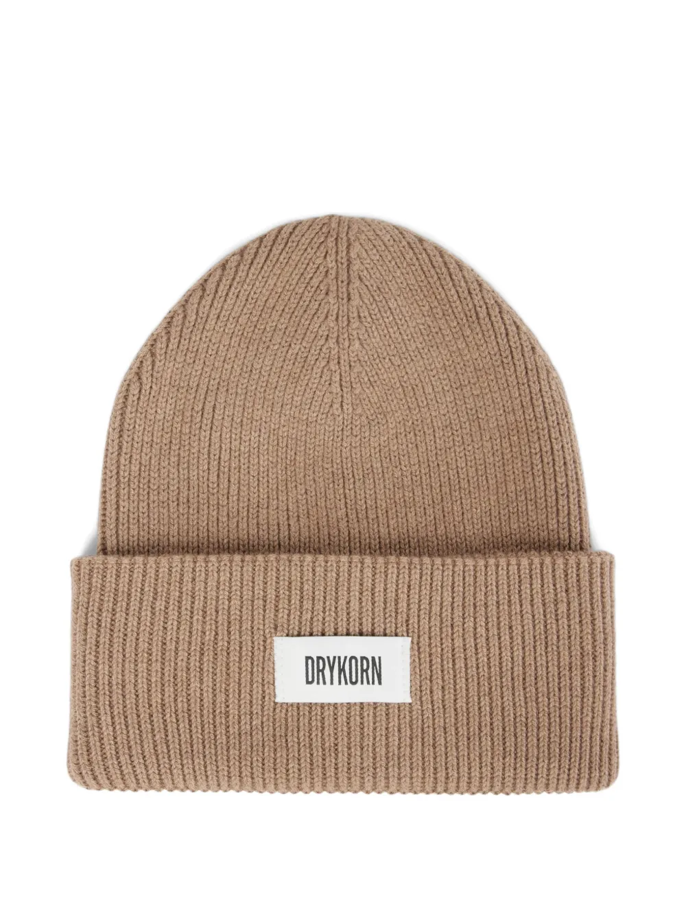Drykorn Loah 3 ribbed-knit beanie hat Bruin
