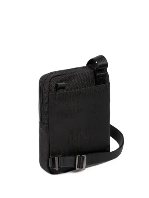 PIQUADRO logo-plaque panelled messenger bag