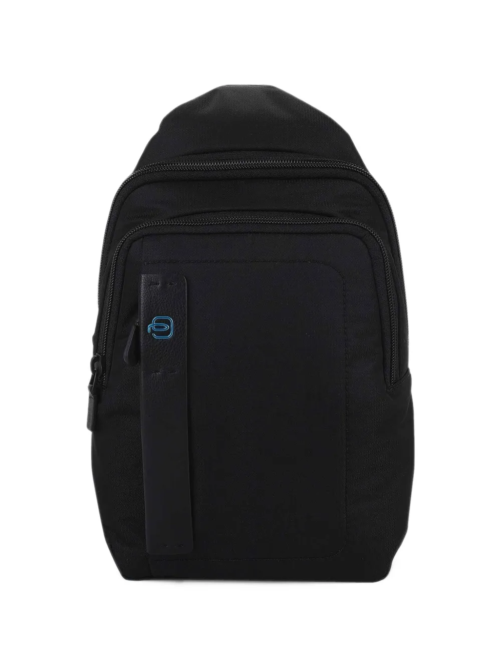 PIQUADRO logo-patch zip-fastening backpack Zwart