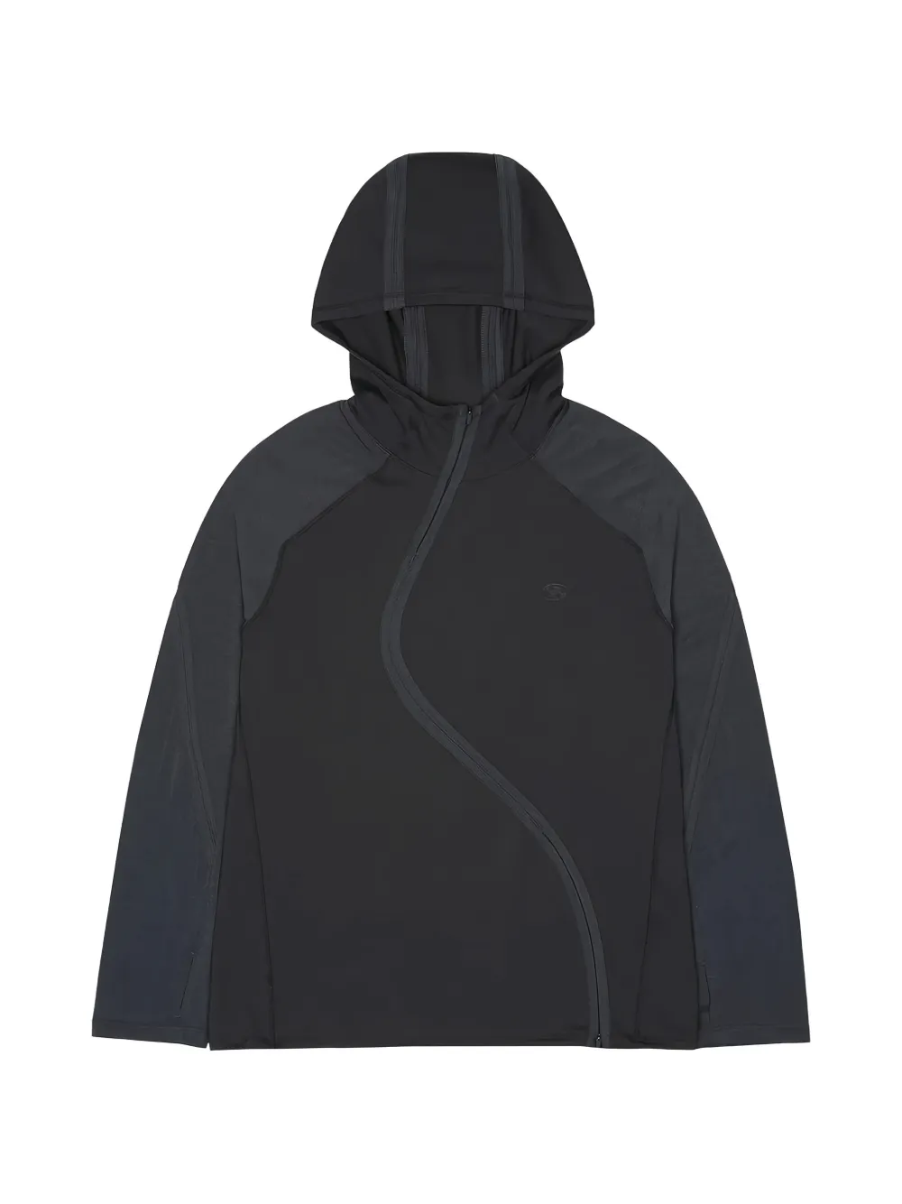 San San Gear Wave curved-zip jacket - Grigio
