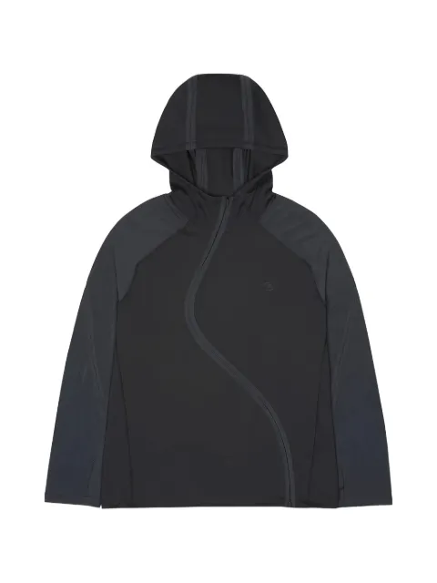 San San Gear Wave curved-zip jacket
