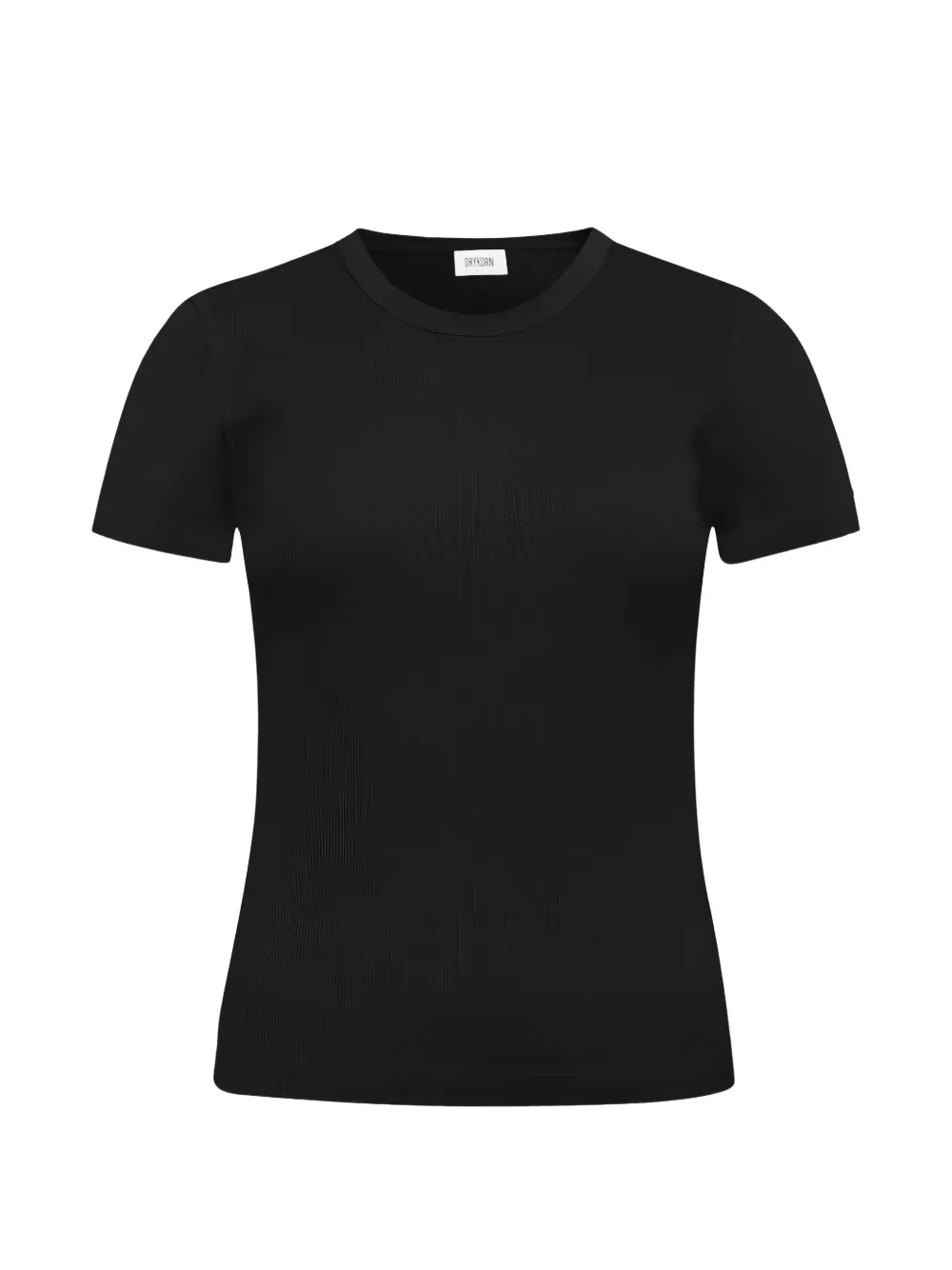 Drykorn ribbed-knit T-shirt Zwart