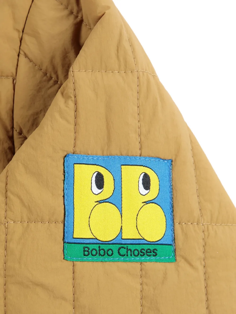 Bobo Choses quilted logo-patch jacket Bruin