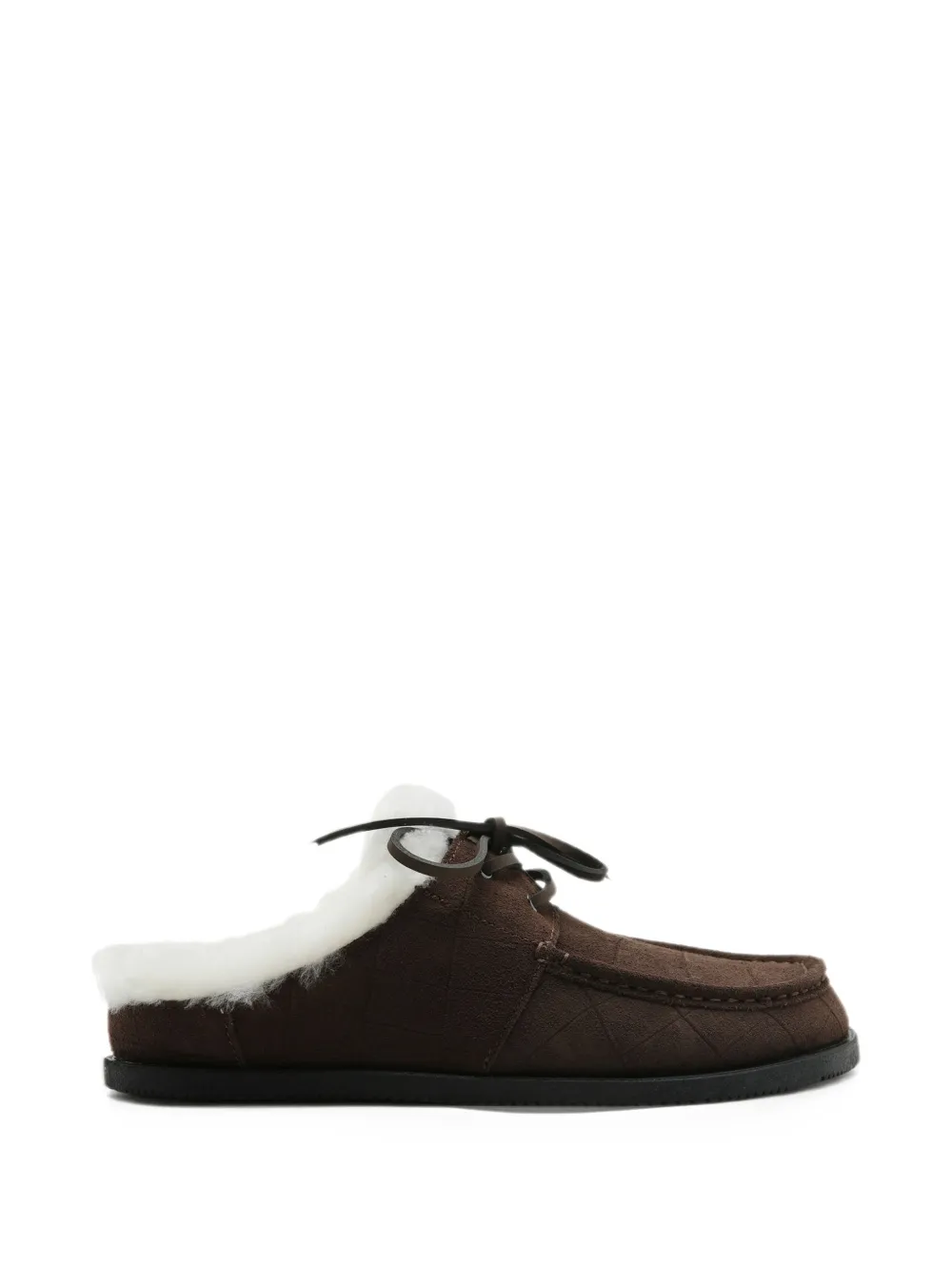 Good News Mocassini in shearling sintetico con effetto coccodrillo - Marrone