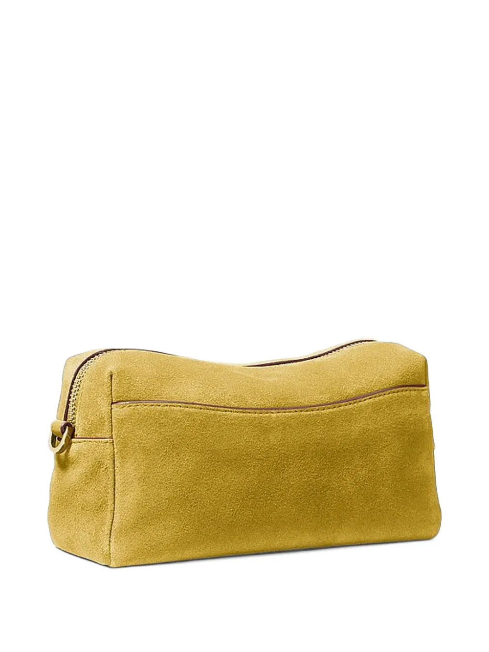 Michael Kors Bryant small suede convertible crossbody bag Geel