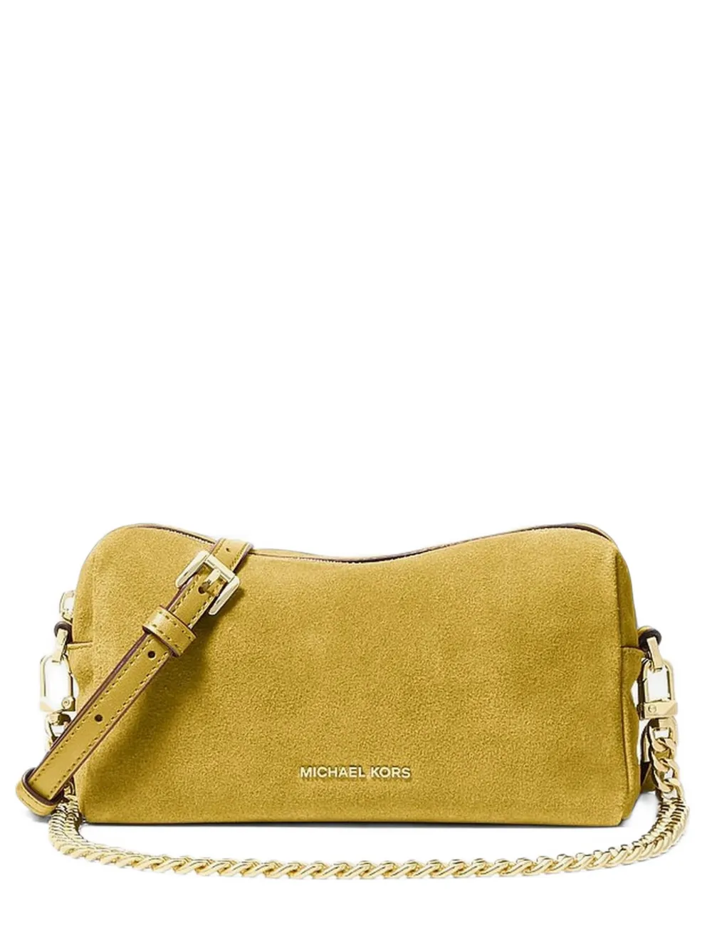 Michael Michael Kors Bryant small suede convertible crossbody bag - Gelb